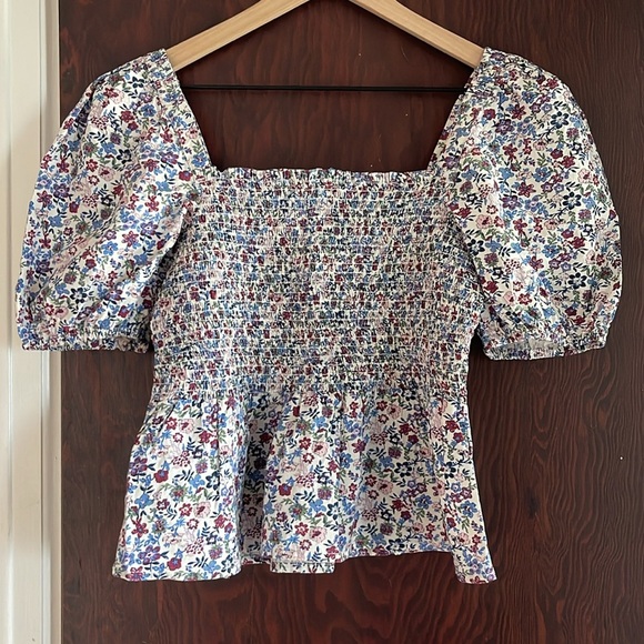 NWT French Connection floral peplum top - Picture 6 of 6